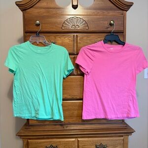 Women’s Pink and Green Forever T-Shirts - set of 2